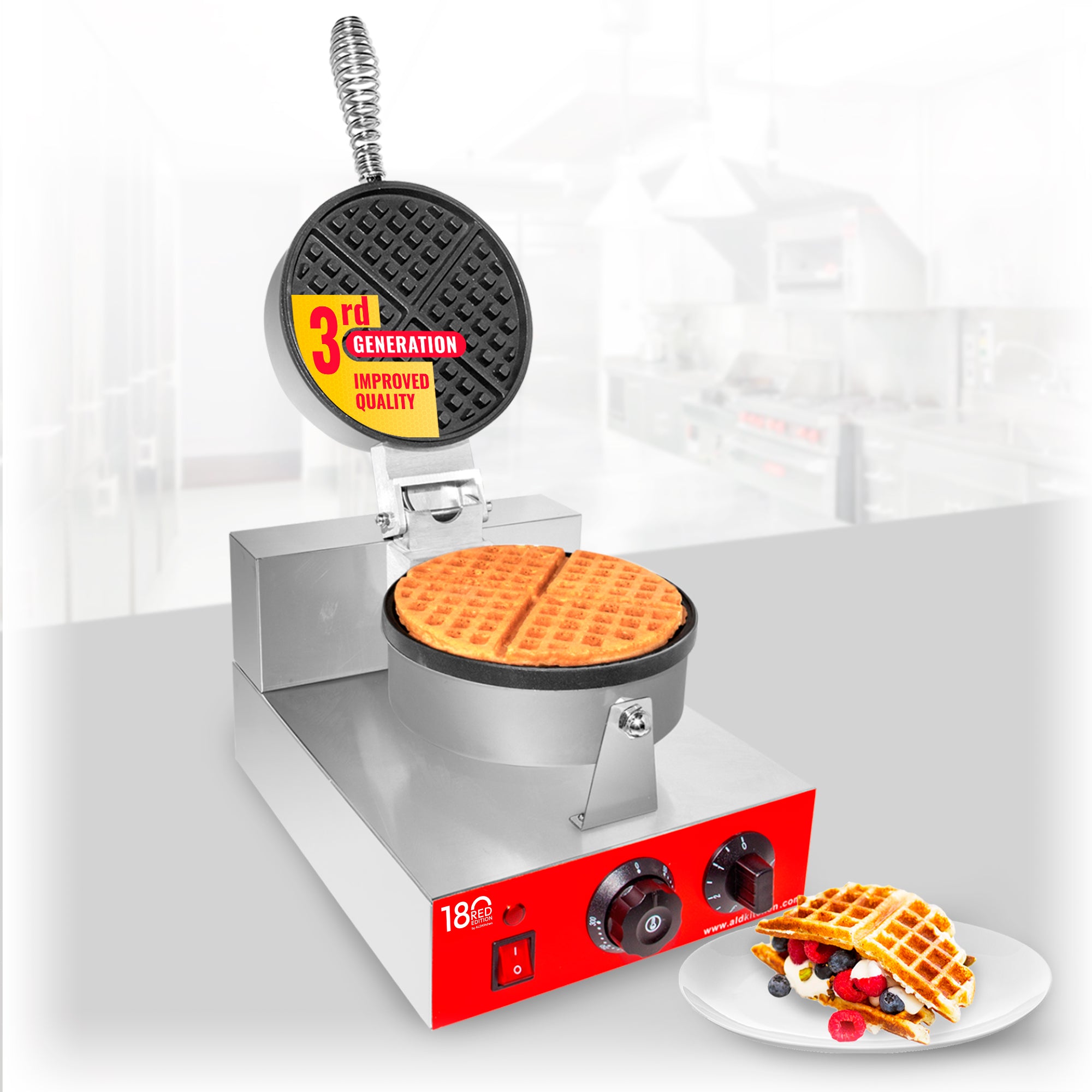 キッチン家電 Waring Belgian Waffler UNO Waring Belgian Waffler UNO - キッチン家電アウトレット