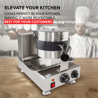Single / 220V, belgian waffle machine
