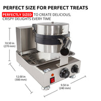 Single / 110V, belgian waffle iron