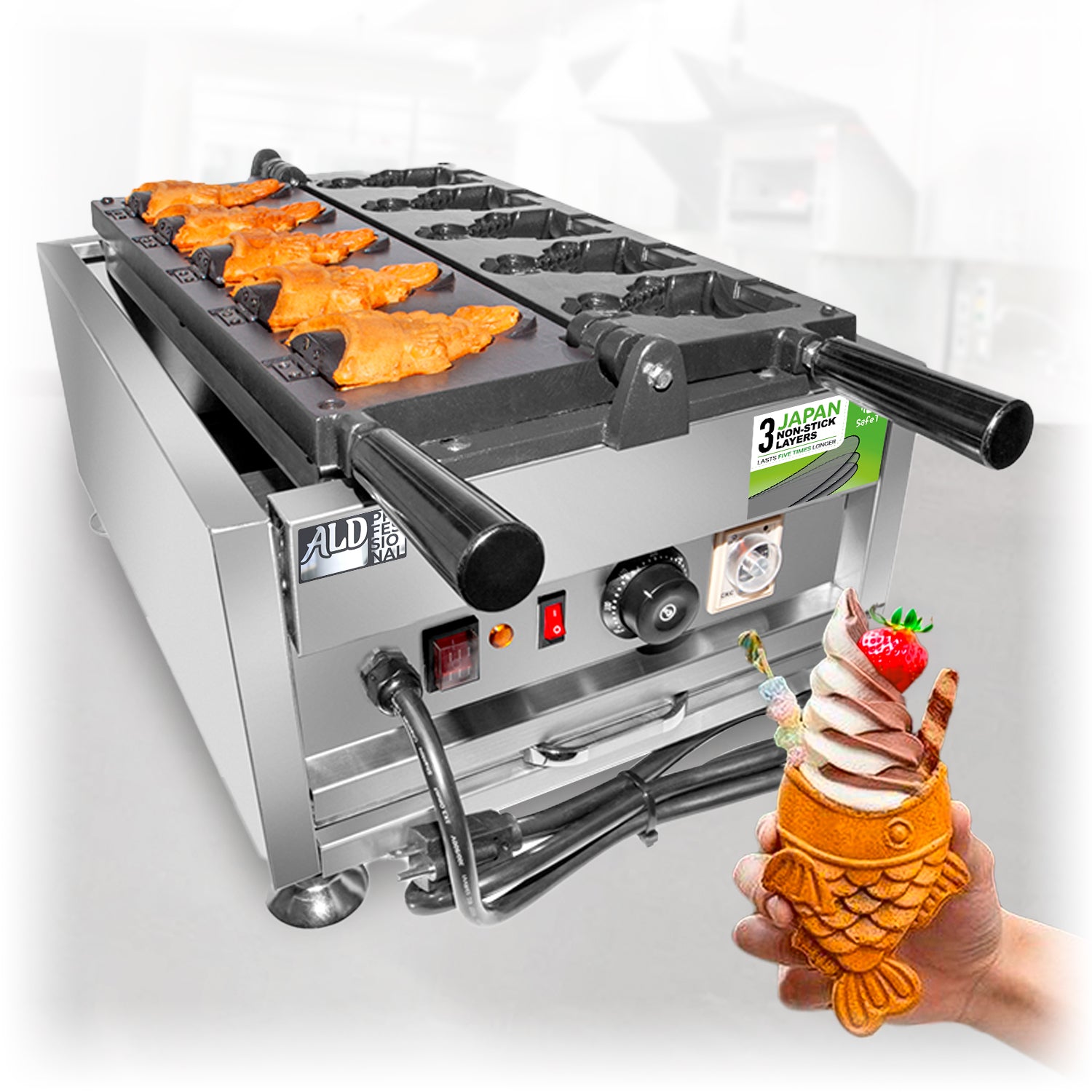 fish ice cream cone maker