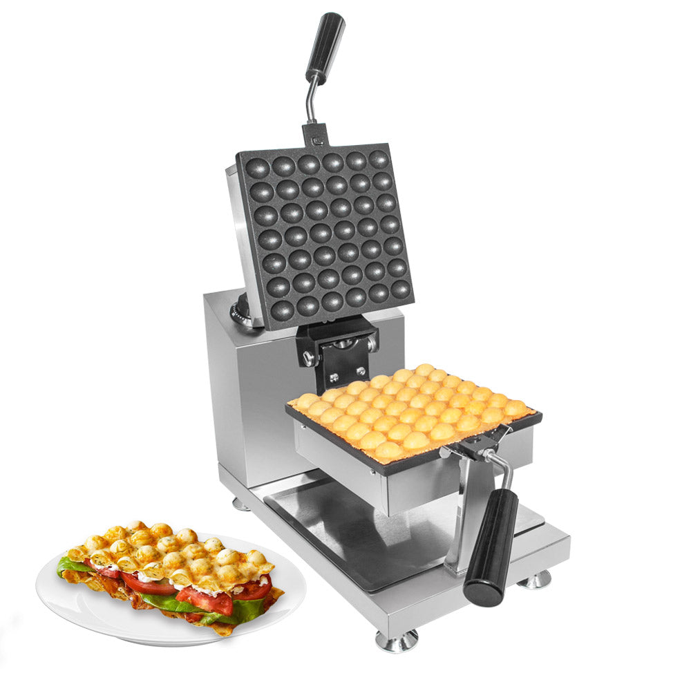 ALDKitchen Bubble Waffle Maker | GAS Type Egg Waffle Maker | Professional Rotated Bubble Waffle Machine