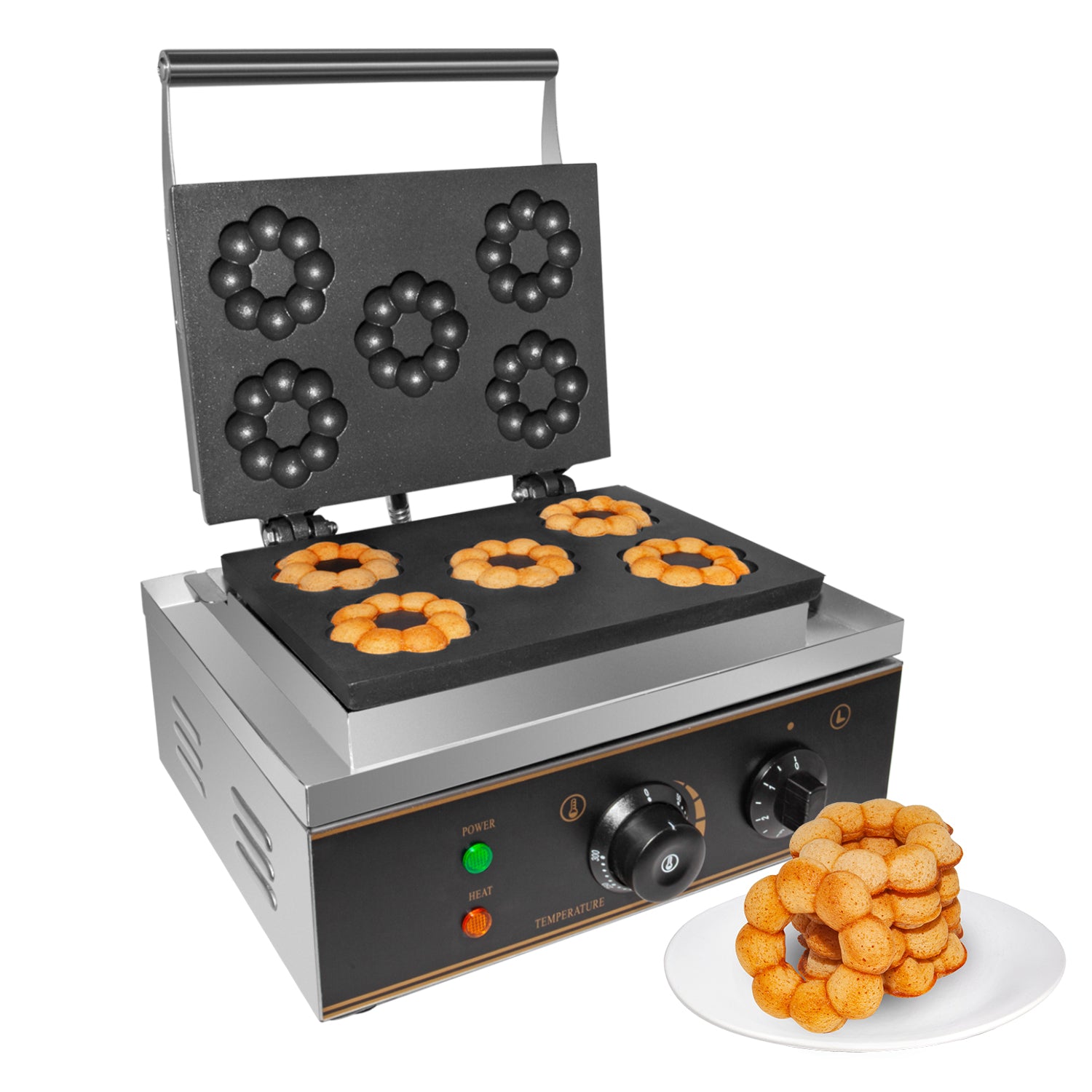 1PC Wall Plug 350-watt Mini Donut Maker Machine for Kid-Friendly