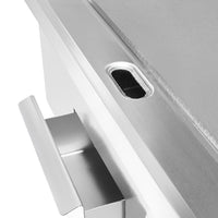 Large (half ribbed) / 220V, griddle grill