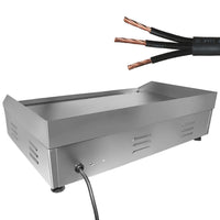 Large (half ribbed) / 110V, flat top grill
