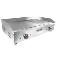 Large (half ribbed) / 220V, griddle grill