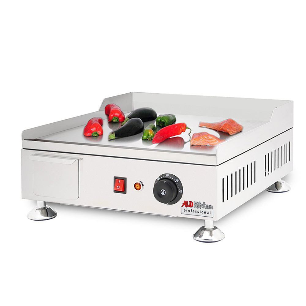 ALDKitchen Flat Top Griddle, Teppanyaki Grill with Three Thermostats, No  plug, Cooking Surface
