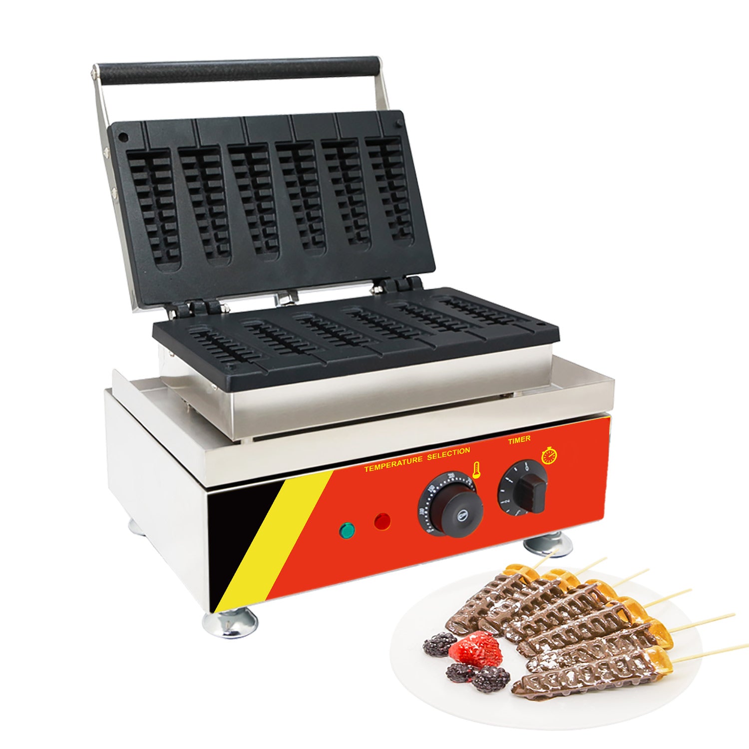 Electric Lolly Waffle Maker / Waffle Stick Maker / Stick Waffle Maker  Machine