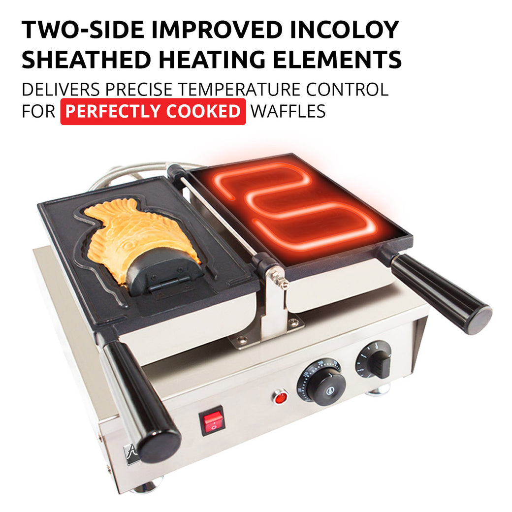 ALDKitchen Taiyaki Maker | Fish Ice Cream Cone Maker | Cast Iron ...