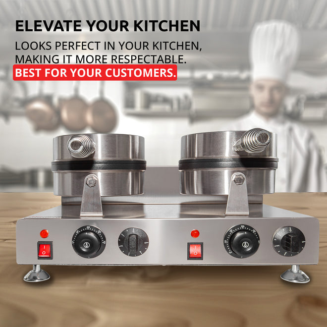 Double / 110V, double waffle maker