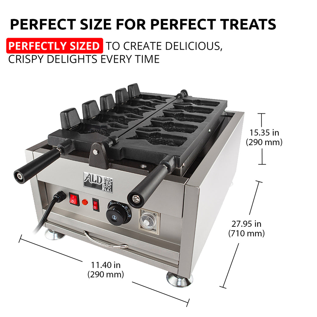 ALDKitchen Taiyaki Maker | Fish Waffle Cone Maker | Commercial Taiyaki ...