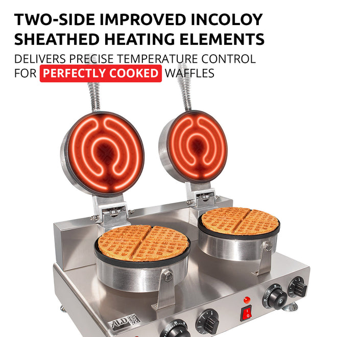 Double / 110V, double waffle maker