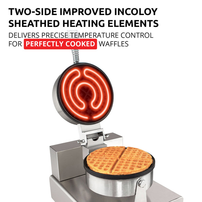 Single / 110V, belgian waffle maker