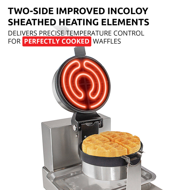 Single / 220V, belgian waffle maker