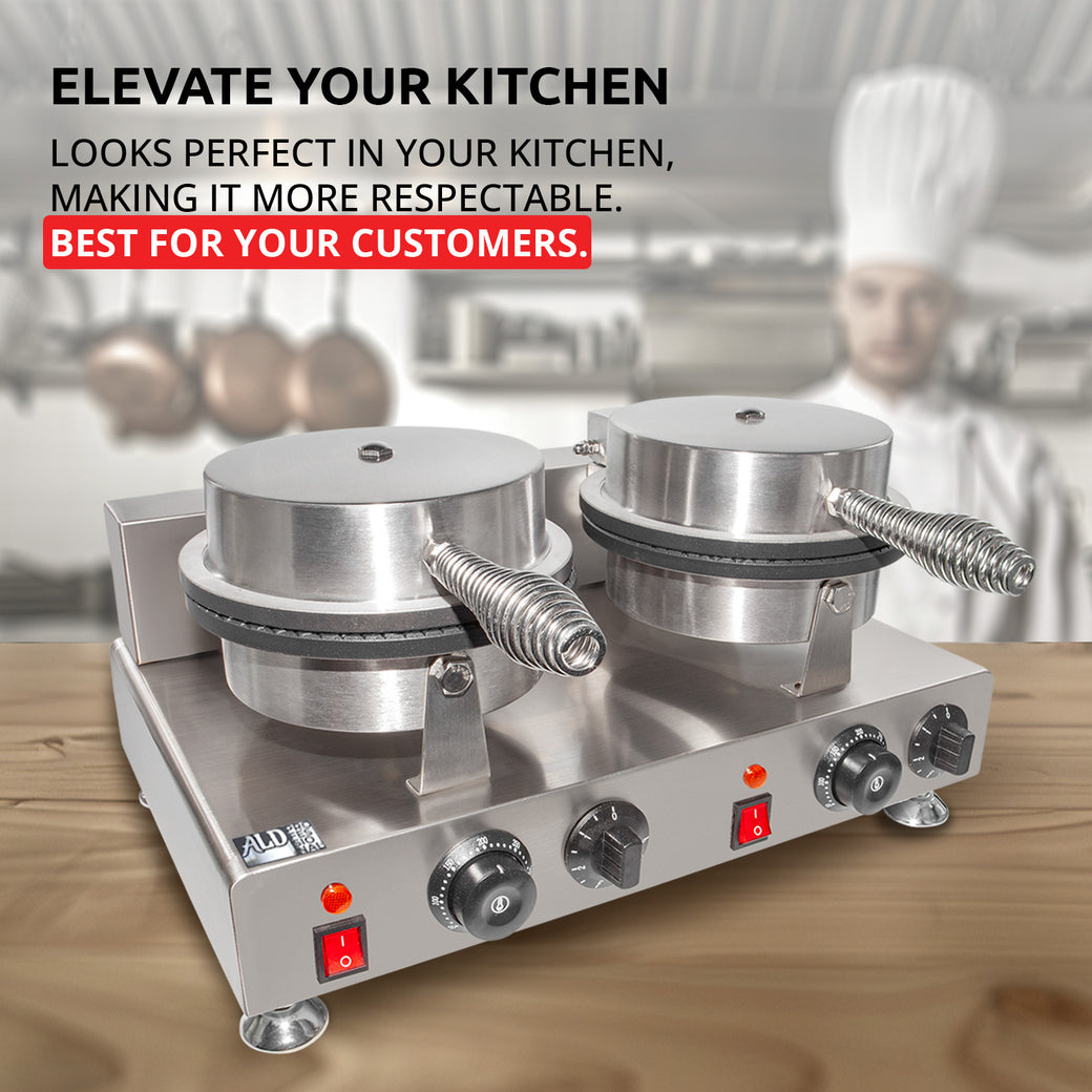 ALDKitchen Waffle Cone Maker | Commercial Ice Cream Cone Maker ...