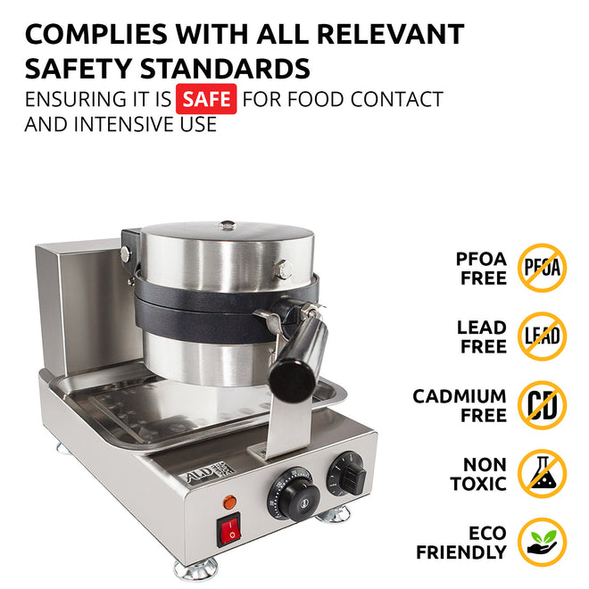 Single / 110V, belgian waffle iron