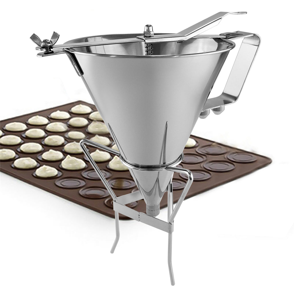 Batter Dispenser,Stainless Steel Pancake Batter Dispenser Funnels