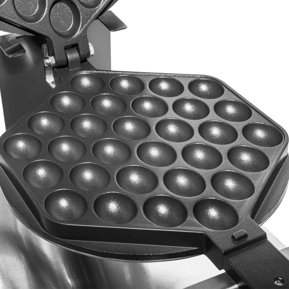 ALDKitchen Commercial Bubble Waffle Maker - Digital Stainless Steel Egg Waffle Iron (110V, Hexagon Shape)