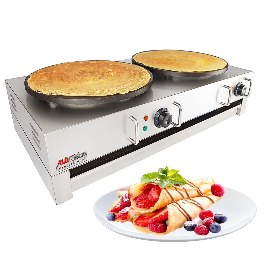 STARCREST Crepes-Maker Elektrisch 1200W - 30cm Pfannkuchenmaschine Mit Temperaturregelung