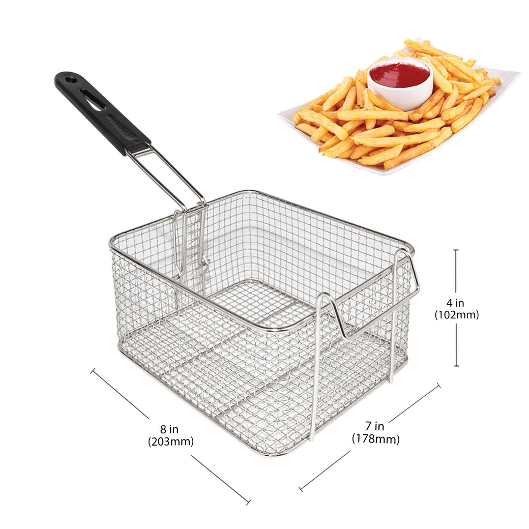 ALDKitchen 6L Electric Deep Fryer - Stainless Steel, 1.75kW, Manual Temp Control 60–200°C