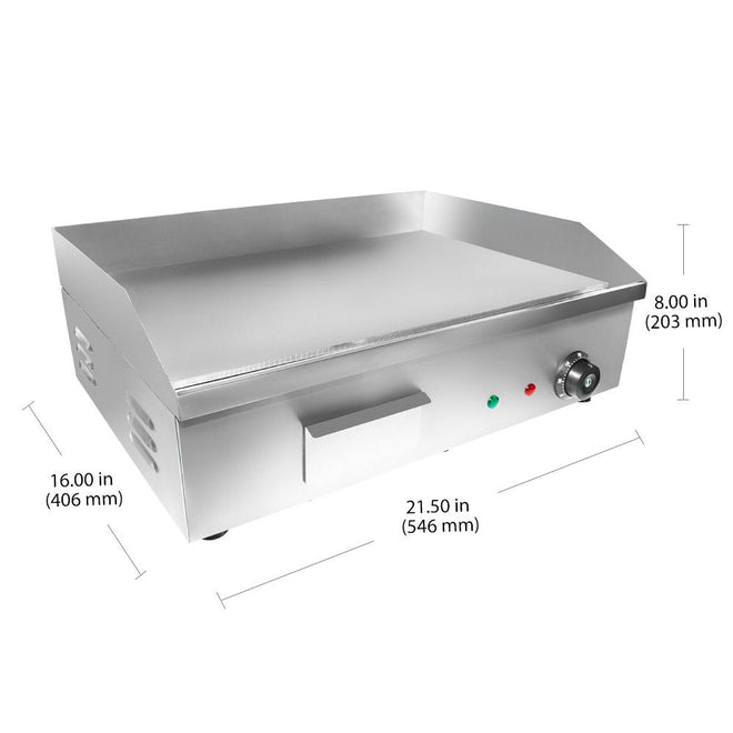  Medium / 110V, flat top grill