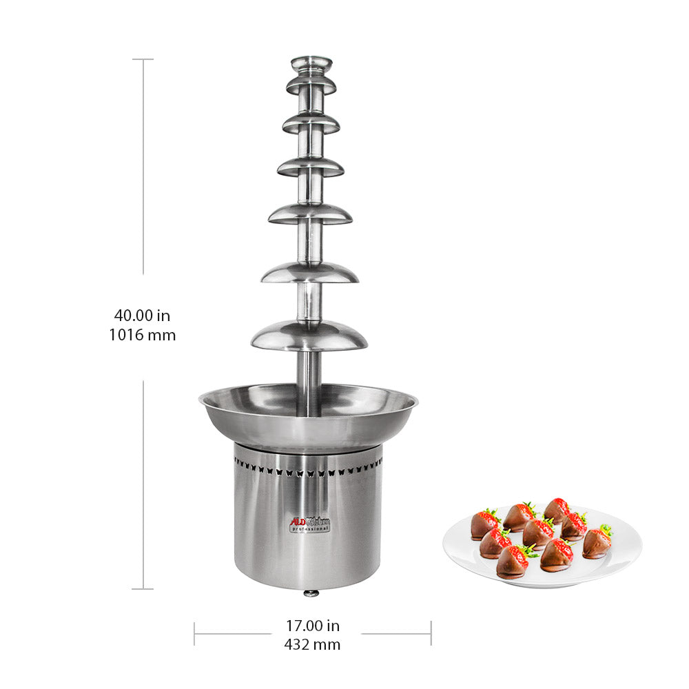 ALDKitchen Chocolate Fountain | Stainless Steel Chocolate Fondue ...