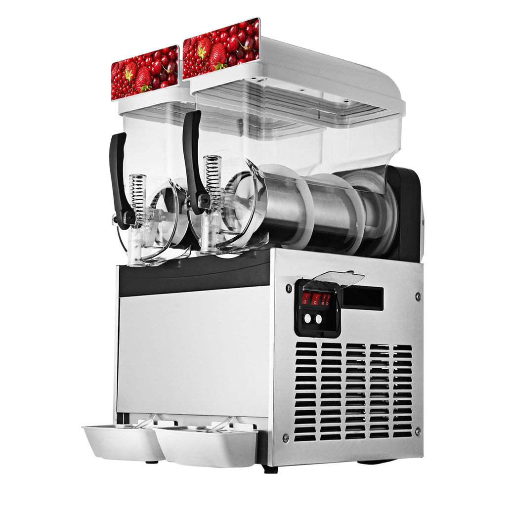 GorillaRock Commercial Slushy Maker | 2-tank Slush Machine | 15L x 2 ...