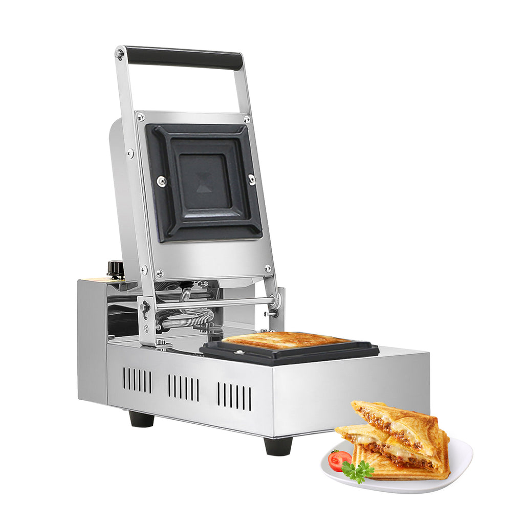 ALDKitchen Jaffle Maker Commercial | Electric Jaffle Sandwich Maker | Pudgy Pie Iron | Stainless Steel 110V
