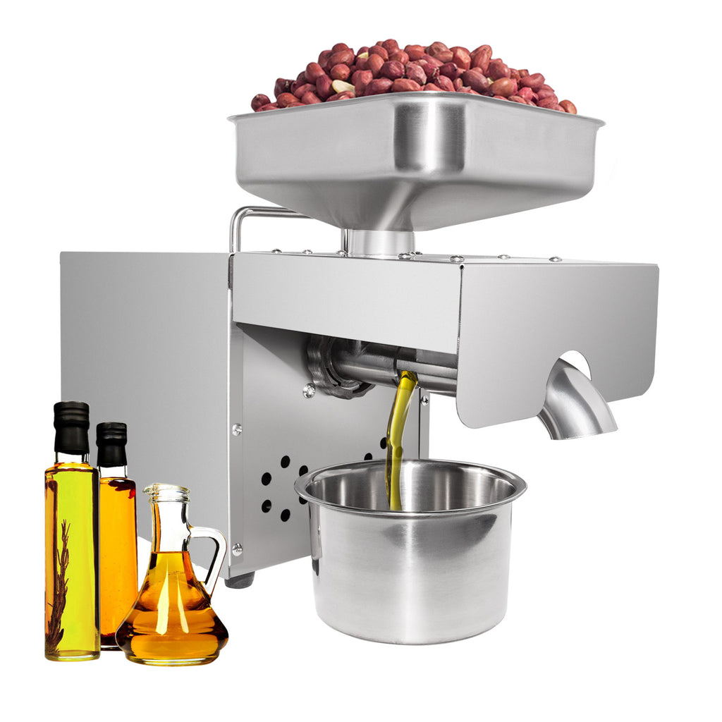 Hot Cold Automatic Oil Press Machine Nut Seed Oil Presser for Home US