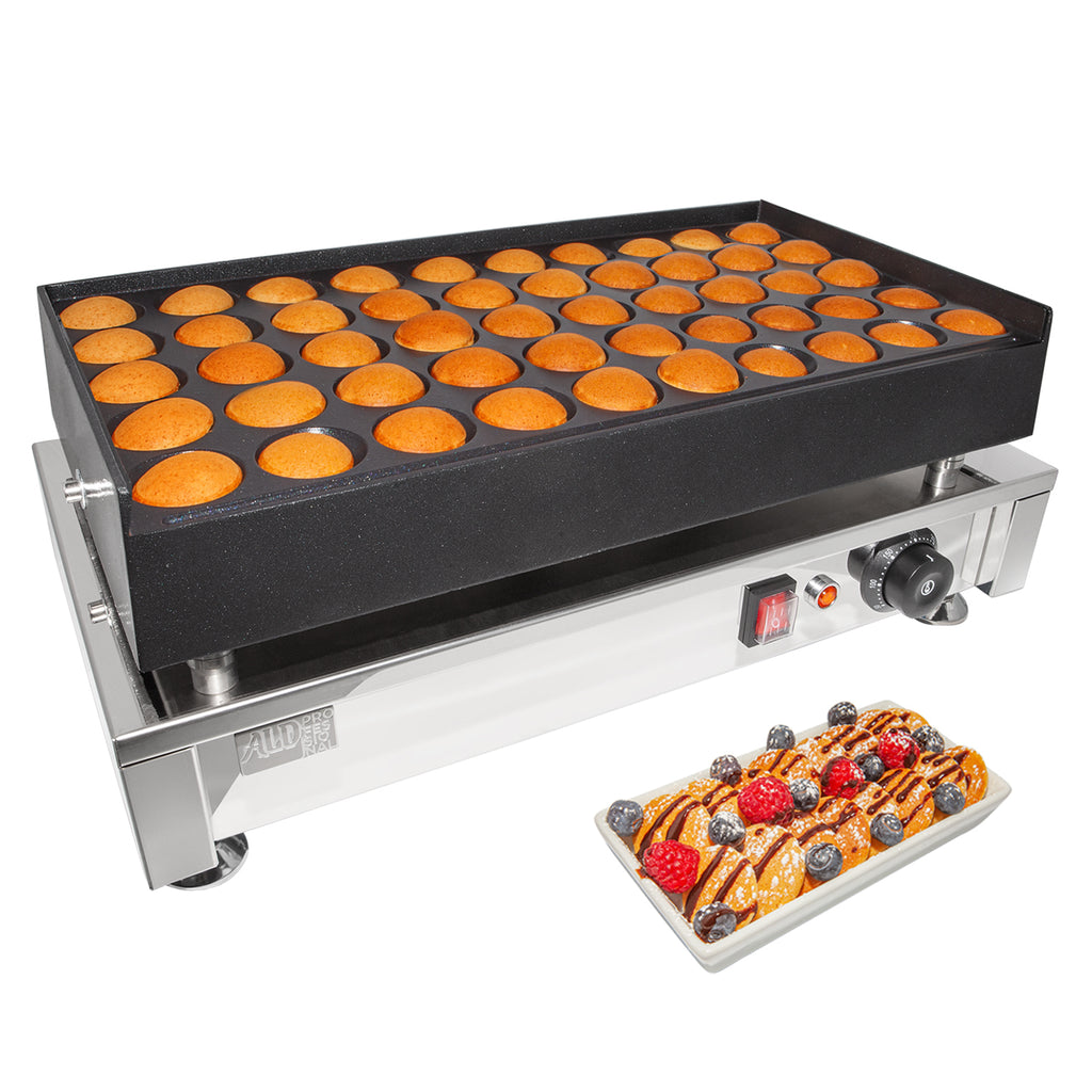 ALDKitchen Poffertjes Maker, Mini Pancakes Electric Machine, 50 Pcs, High Capacity