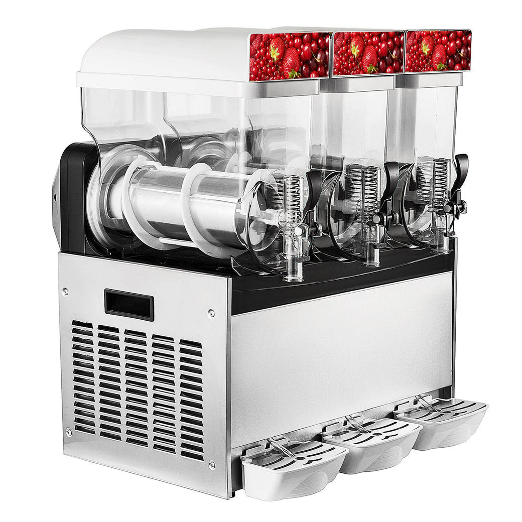 GorillaRock Commercial Slushy Maker | 3-tank Slush Machine | 15L x 3 ...