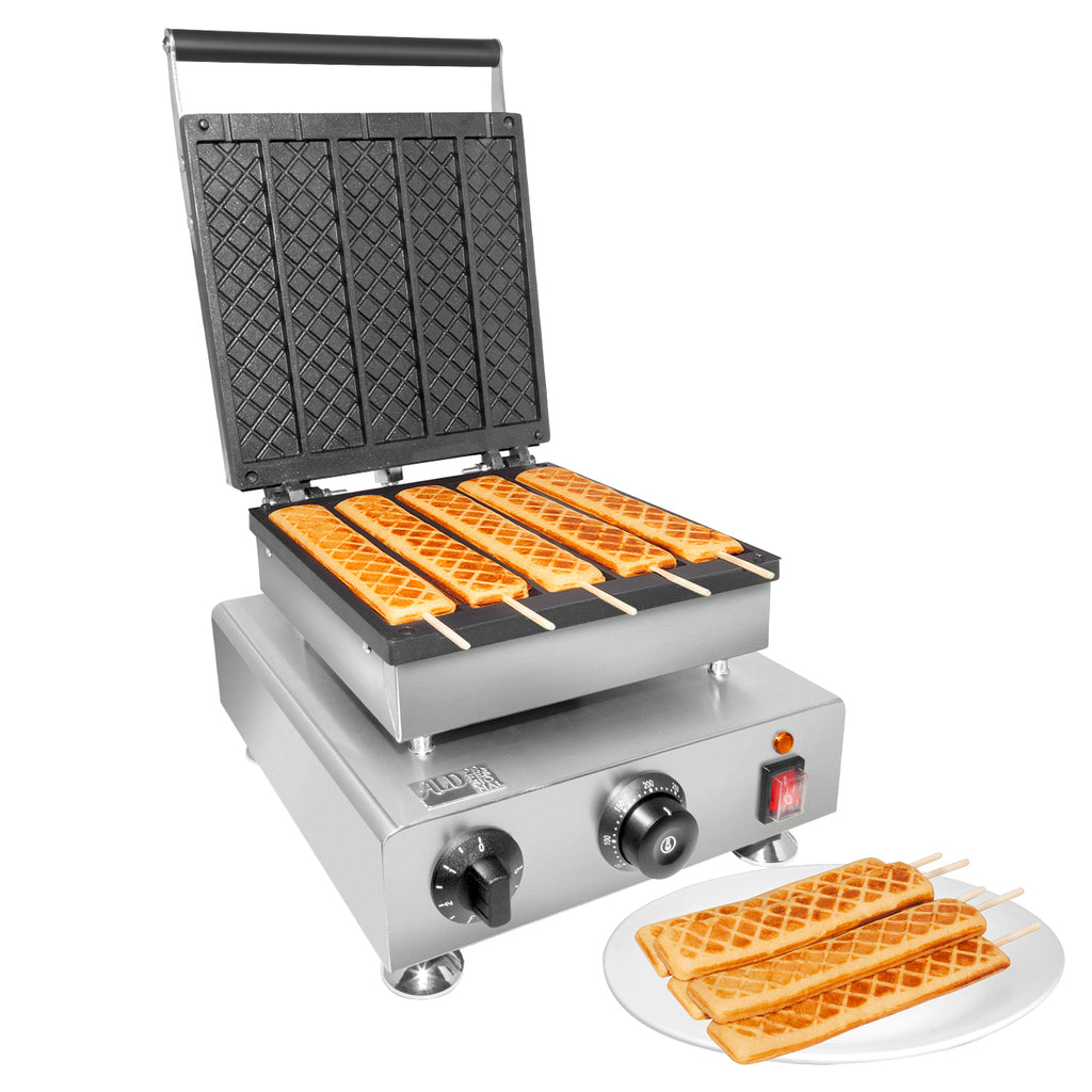 ALDKitchen Waffle Stick Maker, 5 Flat Waffles